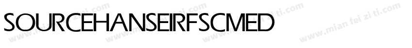 SOURCEHANSEIRFSC MEDIUM字体转换